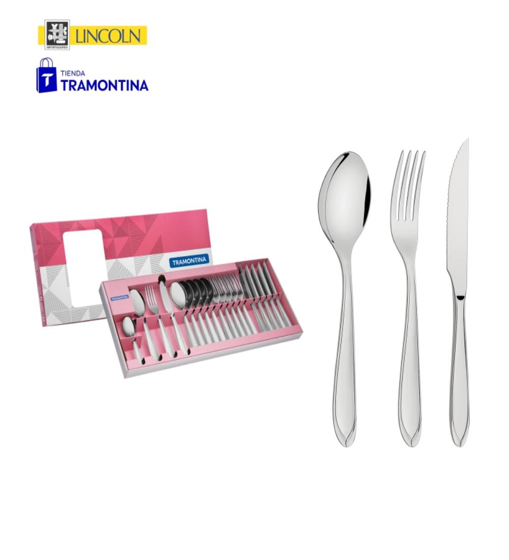 JUEGO DE CUBIERTOS LAGUNA Tramontina 24 piezas 840